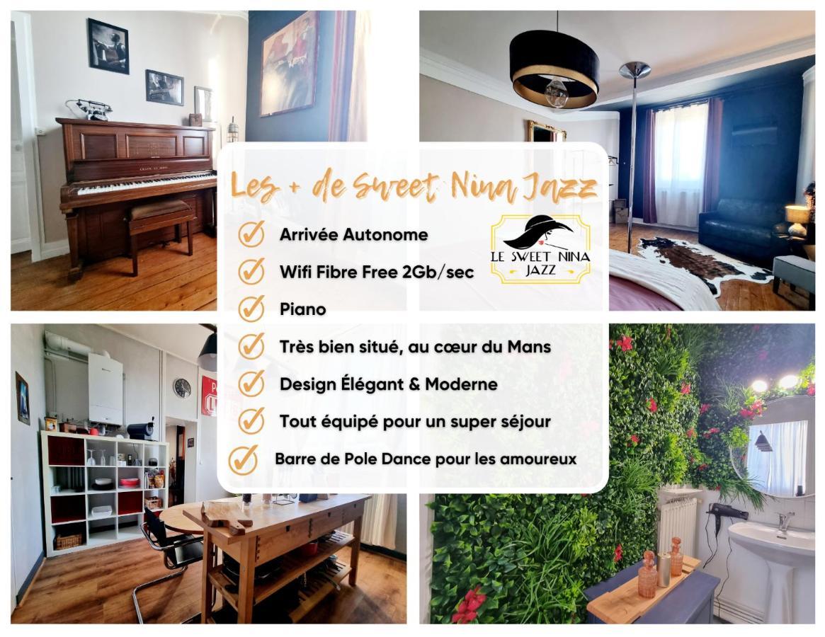 Sweet Nina Jazz Appartement Pour 5 Voyageurs, Situe A La Place De La Republique, Avec Parking Et Lit Queen Size ルマン エクステリア 写真